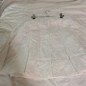 Chic White A-Line Women's Skirt